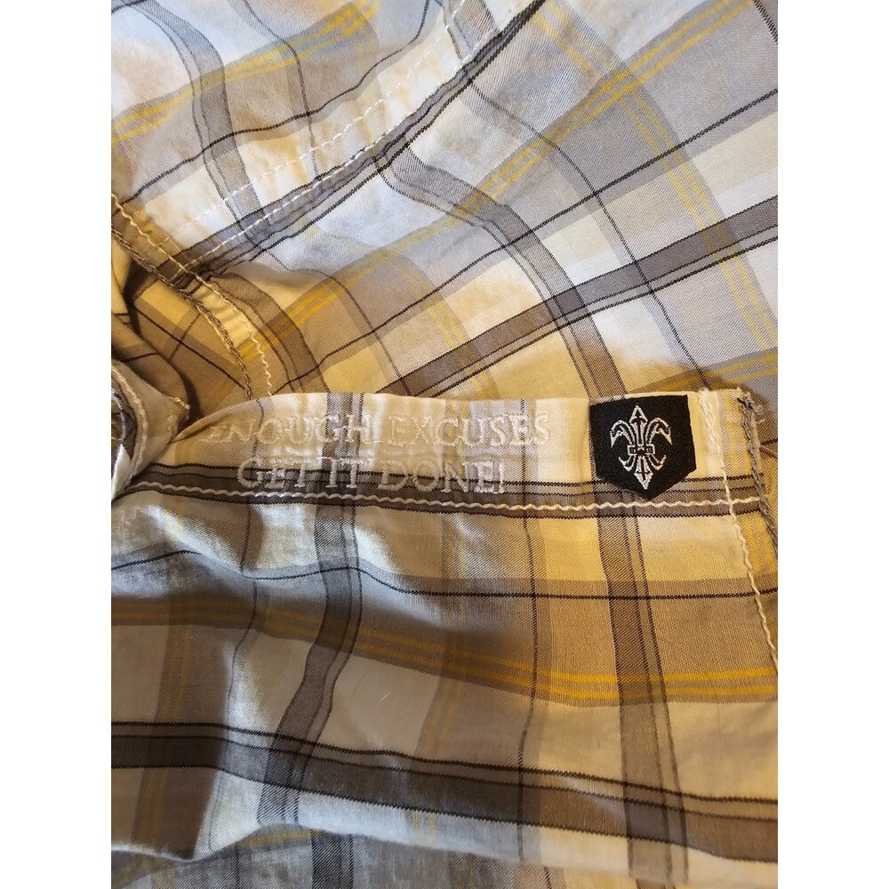 ROAR CLOTHING Shirt Mens M Button Down Embroidered Long Sleeve, Rodeo - Picture 6 of 8